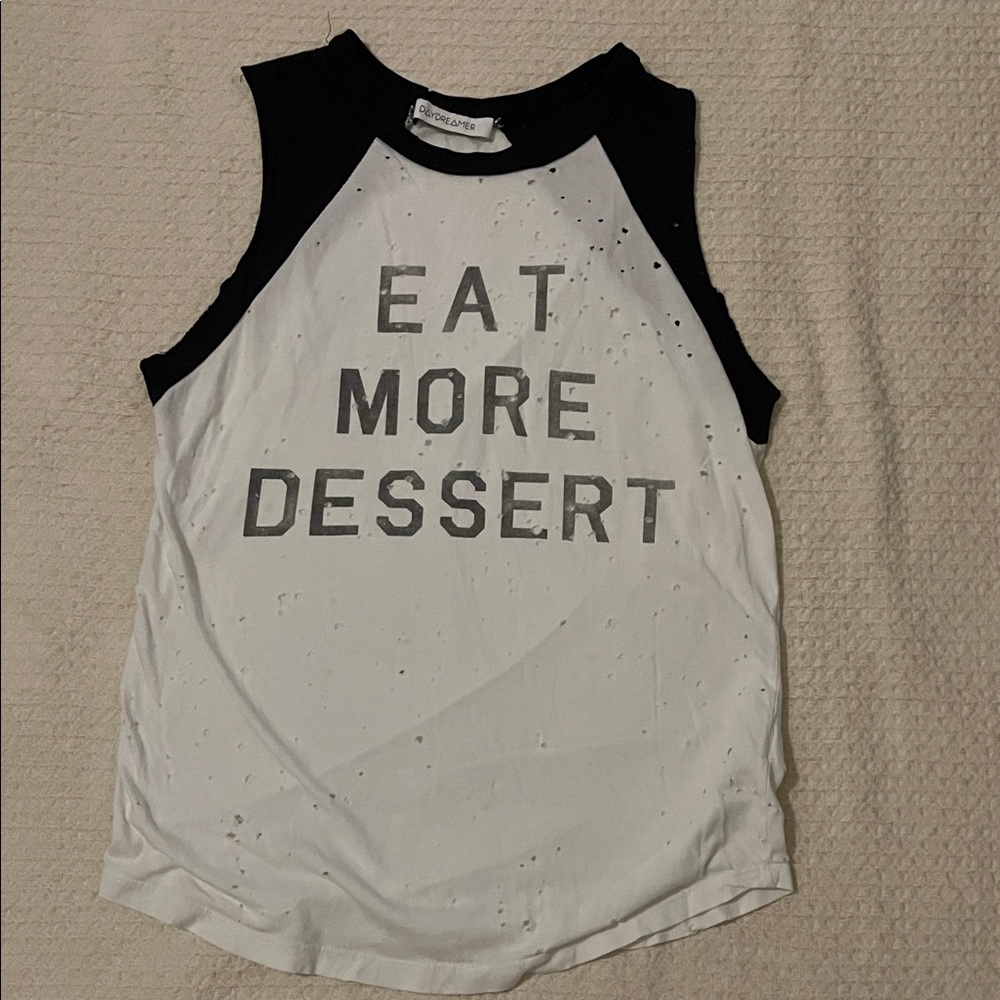 Daydreamer Black and White Muscle Tee